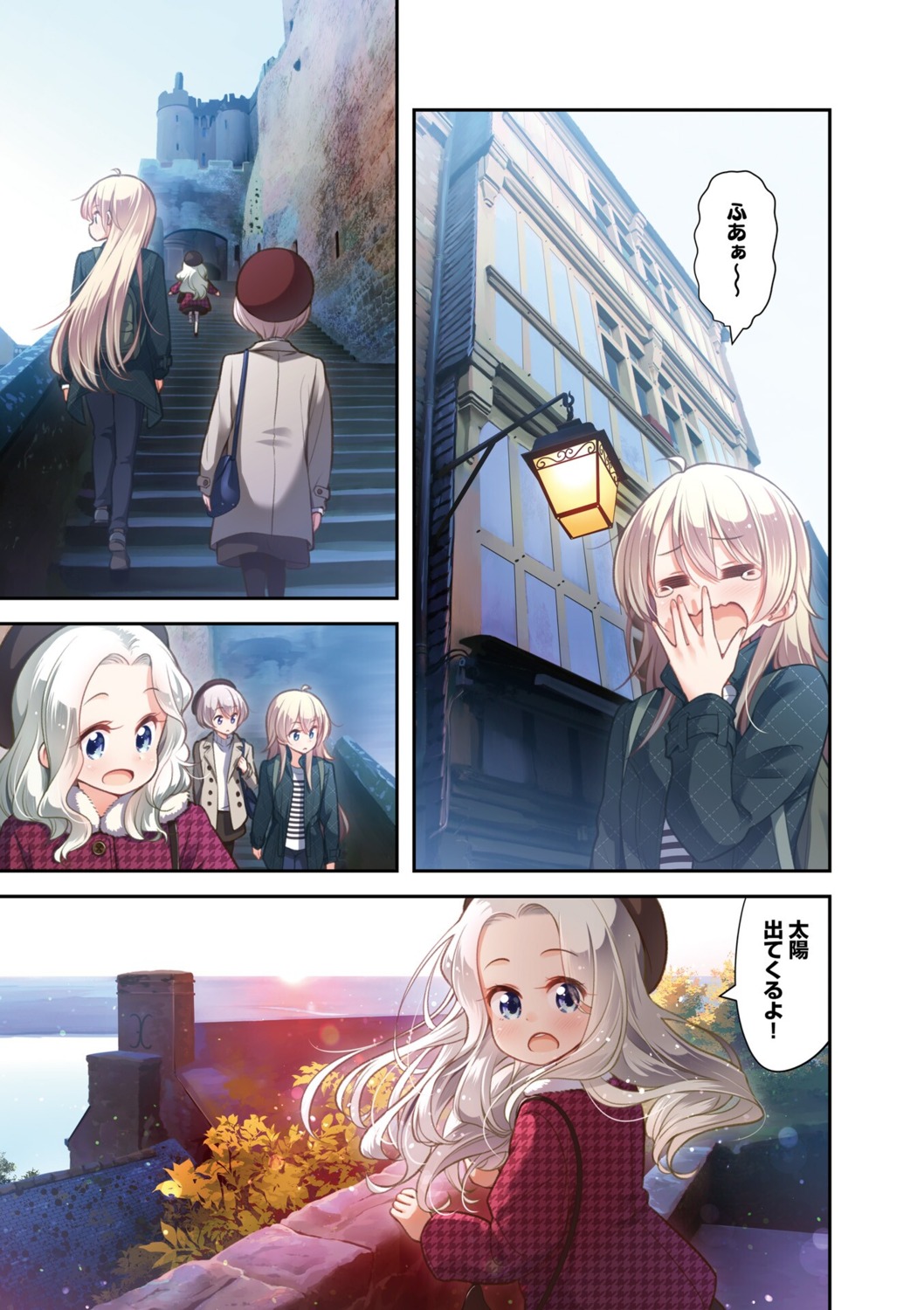 hoshikawa_hotaru, new_game!, sweater, tokunou_shoutarou, yagami_kou, yamato_sophie_waon