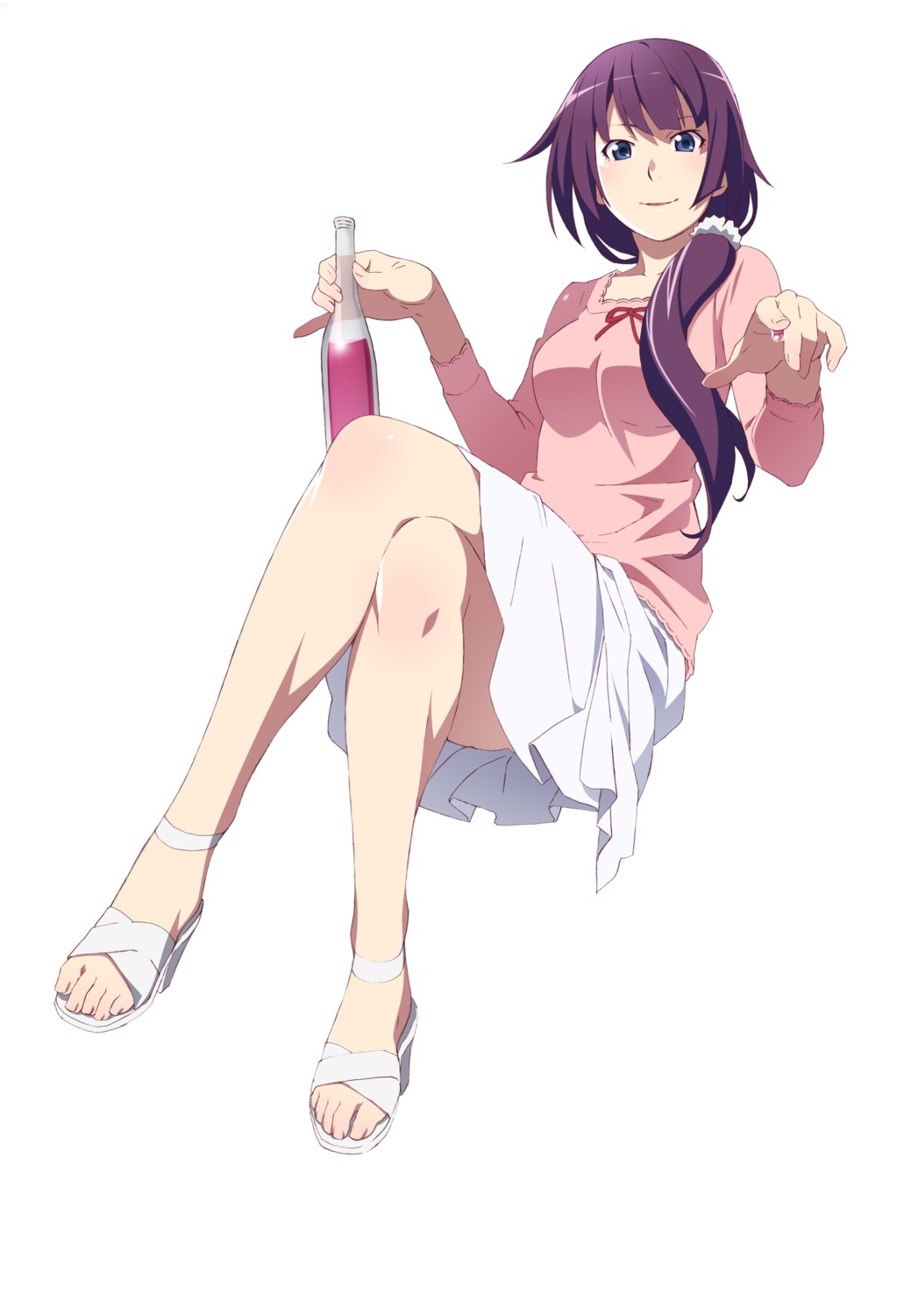 bakemonogatari, heels, monogatari_(series), senjougahara_hitagi, watanabe_akio
