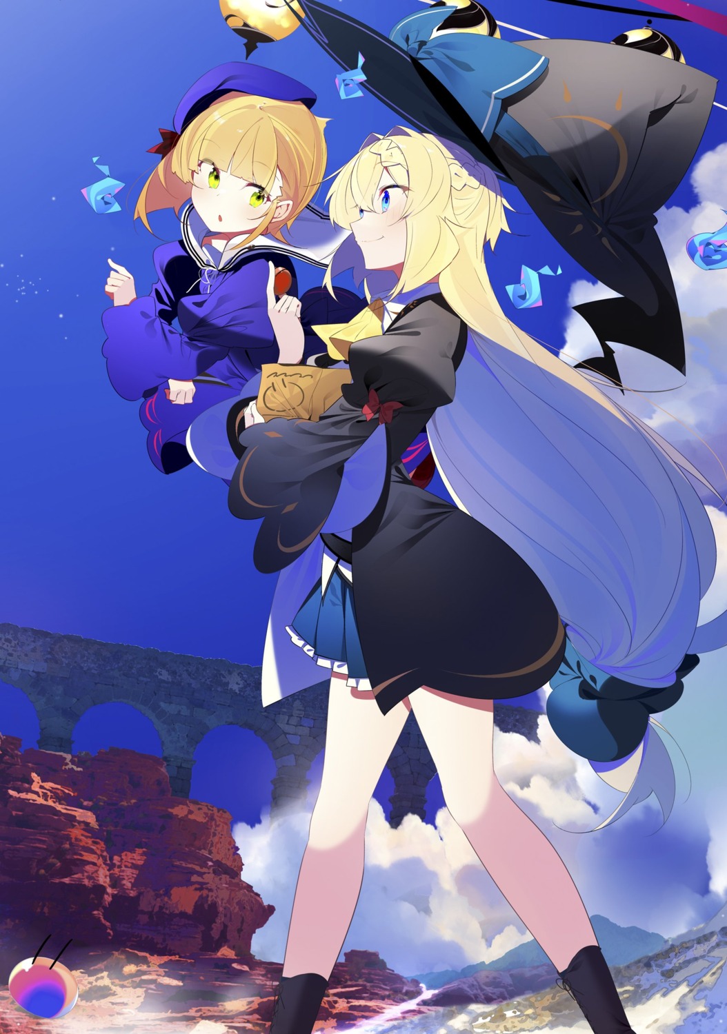 aizawa_azusa, benio_(dontsugel), rosalie, seifuku, slime_taoshite_300-nen_shiranai_uchi_ni_level_max_ni_nattemashita, witch