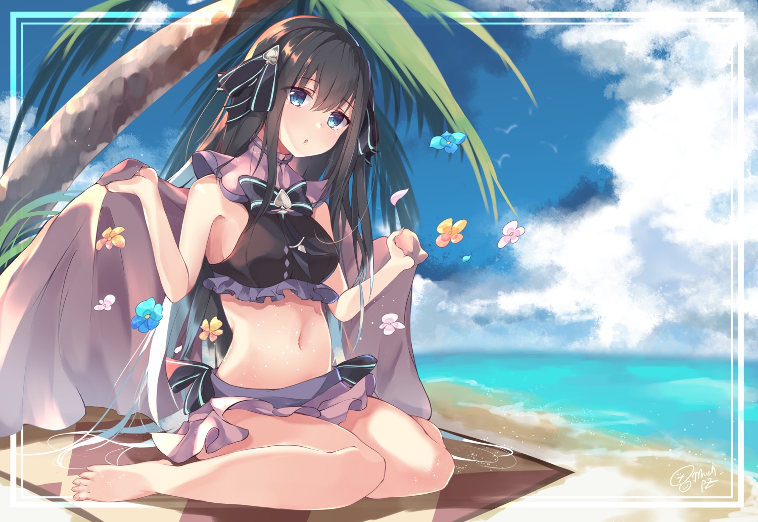 arcaea, mushpz, swimsuits, tairitsu_(arcaea)