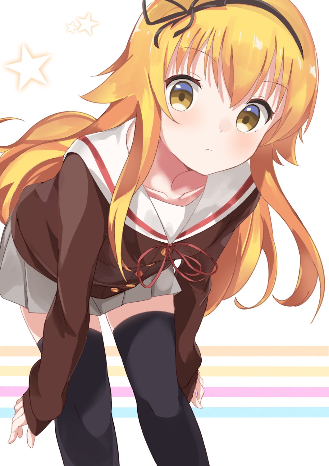 guraasan, mikakunin_de_shinkoukei, seifuku, suetsugi_konoha, sweater, thighhighs
