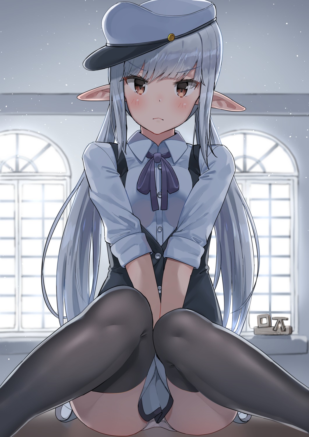 pantsu, pointy_ears, soushou_nin, thighhighs