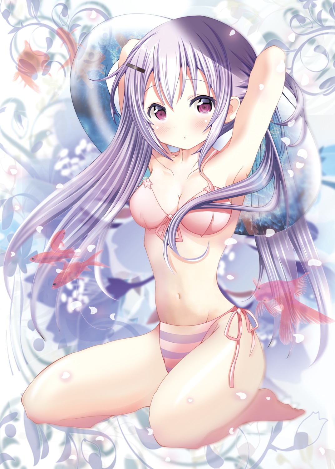 bikini, cleavage, gochuumon_wa_usagi_desu_ka?, kohakugin, swimsuits, tedeza_rize