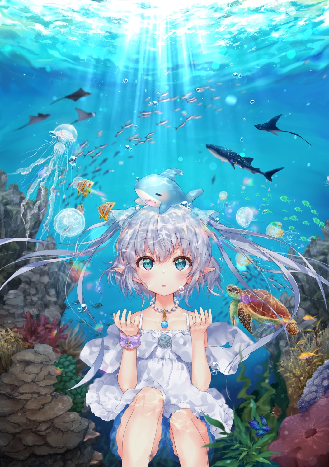 fushimi_sameta, pointy_ears