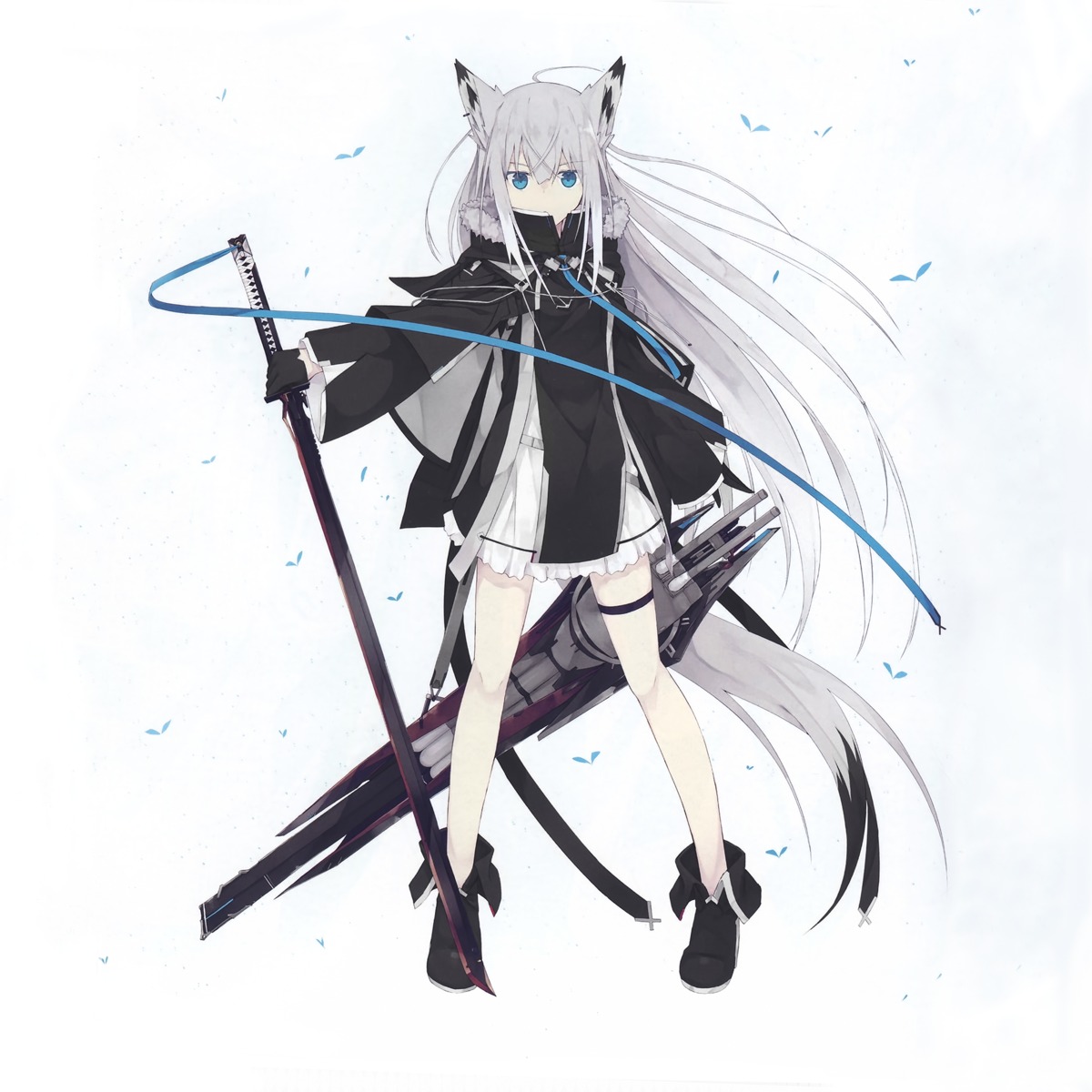 animal_ears, azur_lane, garter, kawakaze_(azur_lane), nagishiro_mito, sword