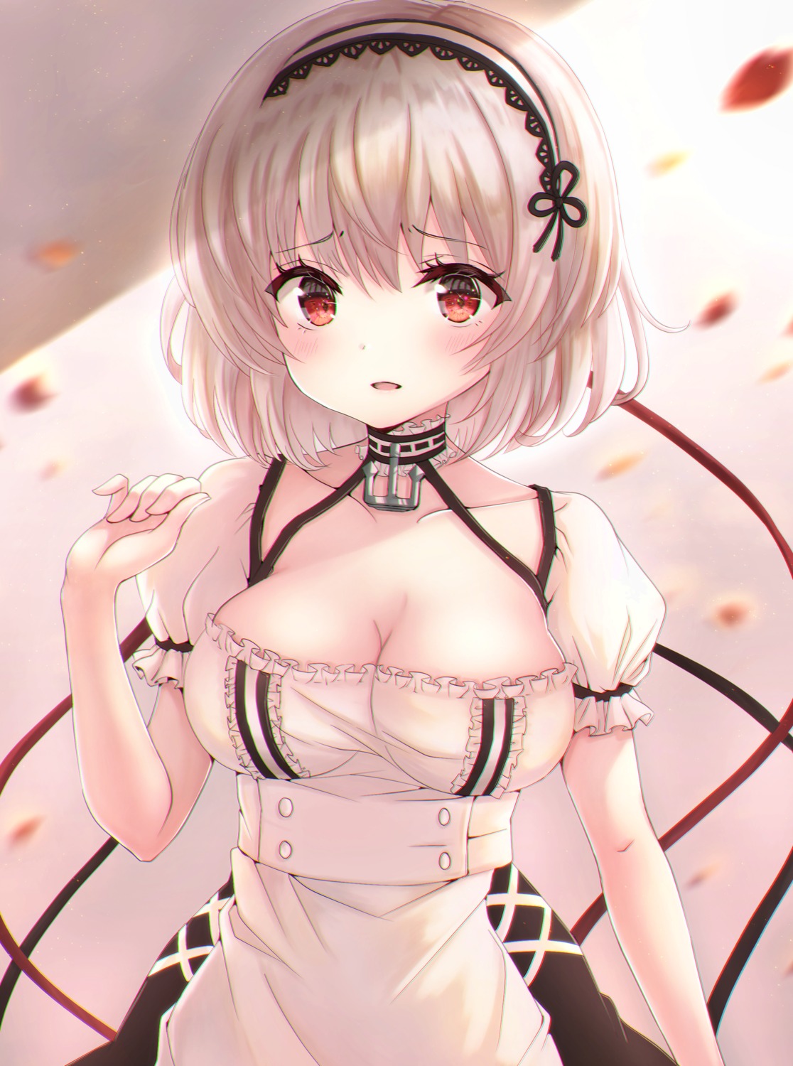 azur_lane, cleavage, maid, sakuraume, sirius_(azur_lane)