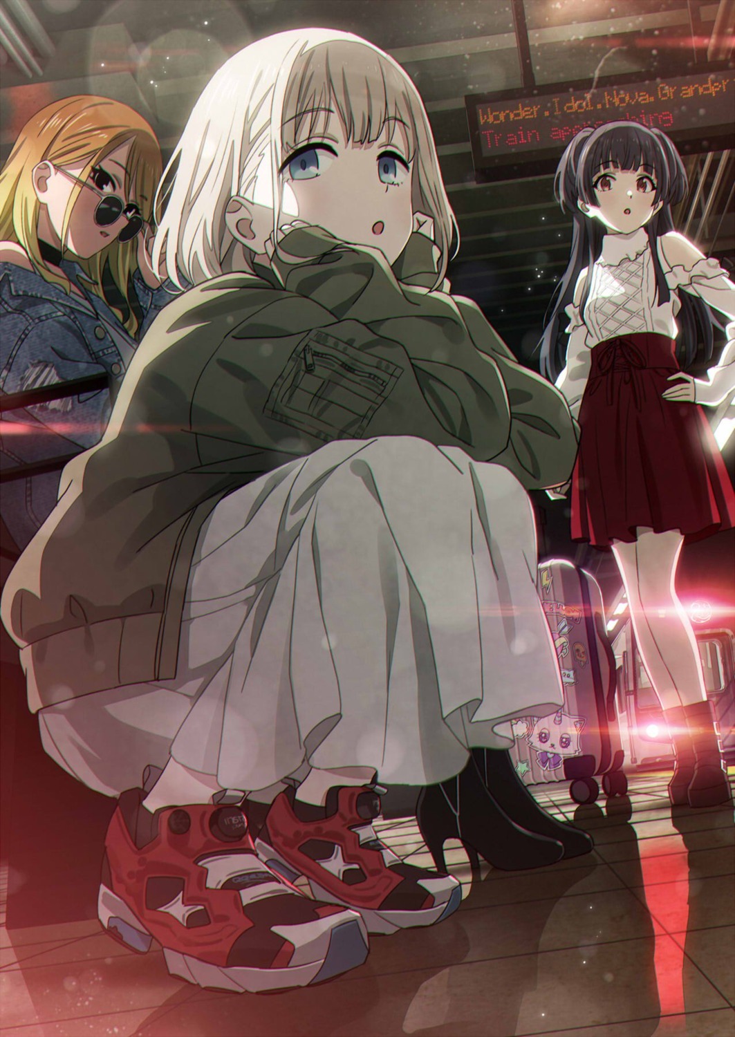 heels, izumi_mei, mayuzumi_fuyuko, megane, pantyhose, serizawa_asahi, sonsoso, the_idolm@ster