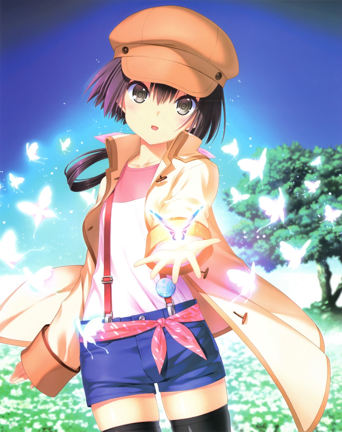 key, na-ga, nanami_(summer_pockets), summer_pockets, thighhighs