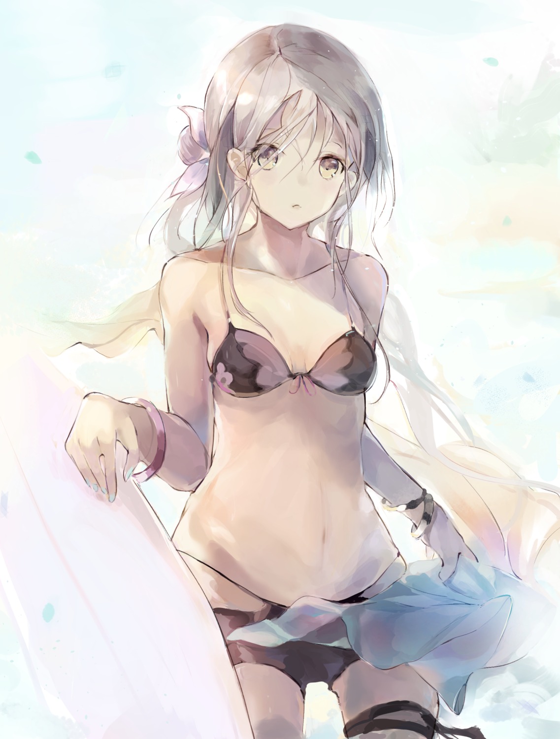 bikini, cleavage, garter, hanagin, swimsuits