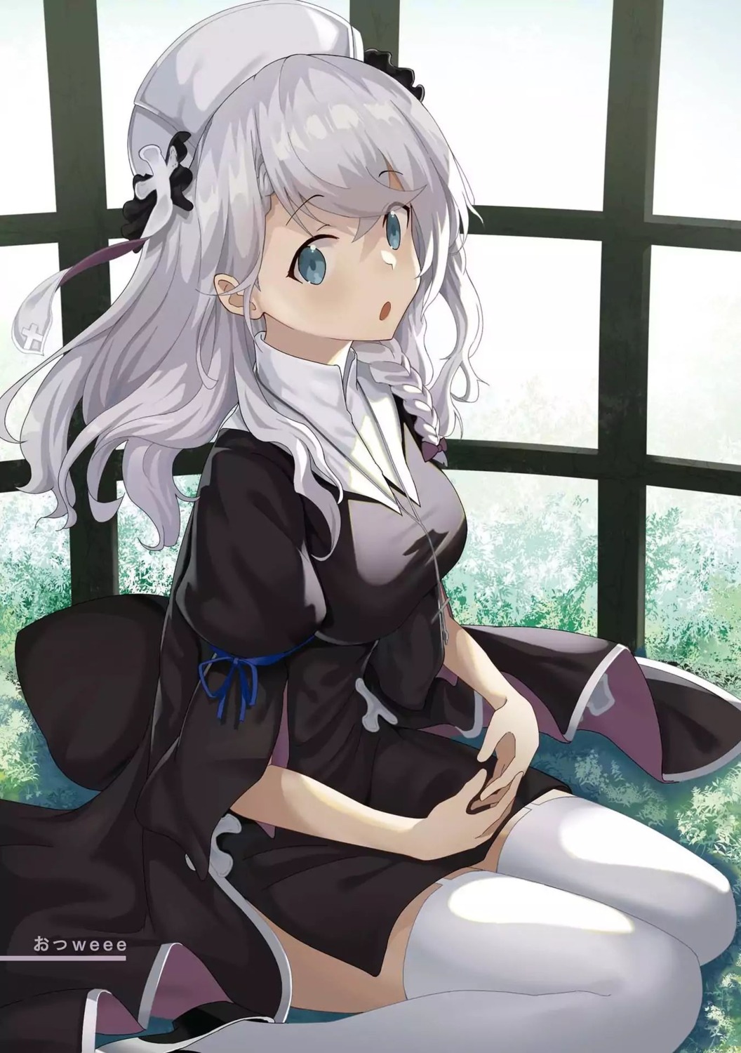 azur_lane, nurse, oweee, thighhighs, vestal_(azur_lane)