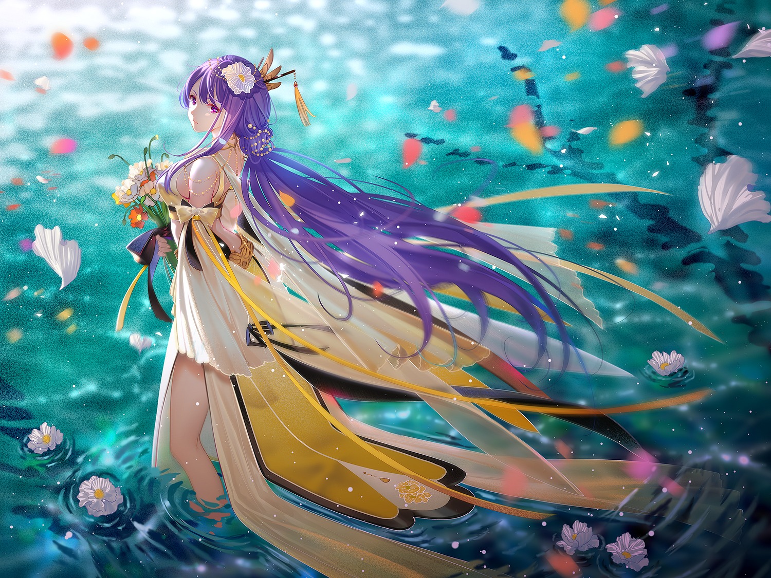 dress, mo_qingxian, tidsean, vocaloid, wet