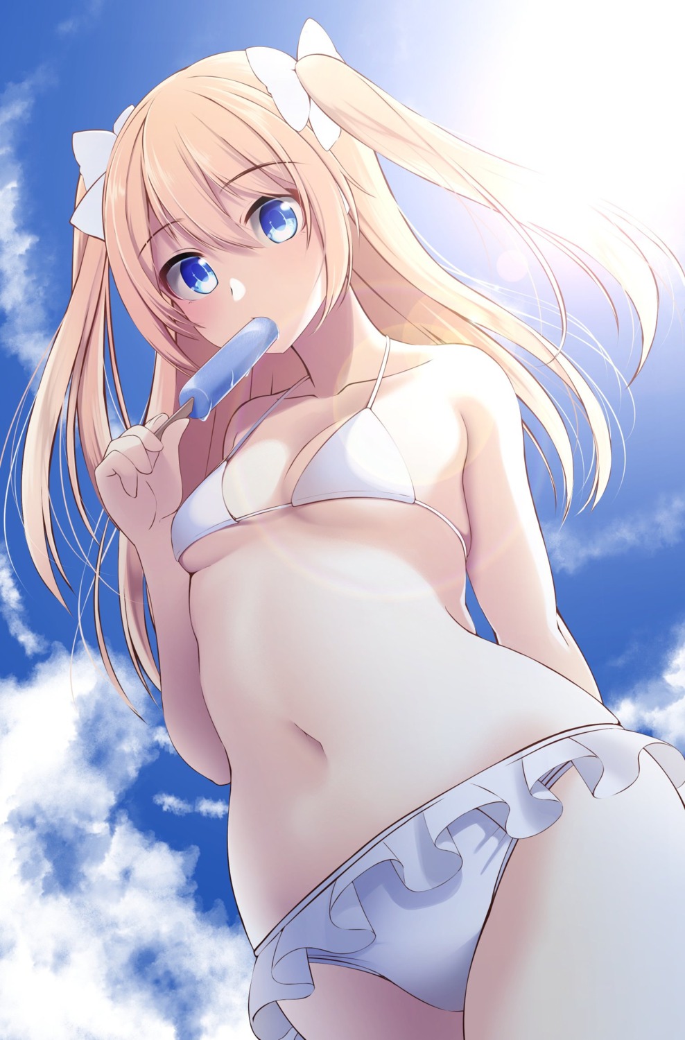 bikini, nekonaka, swimsuits, underboob