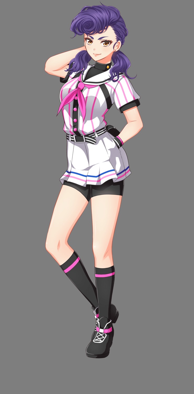 bike_shorts, hachigatsu_no_cinderella_nine, heels, izumida_kyouka, tagme, transparent_png, uniform