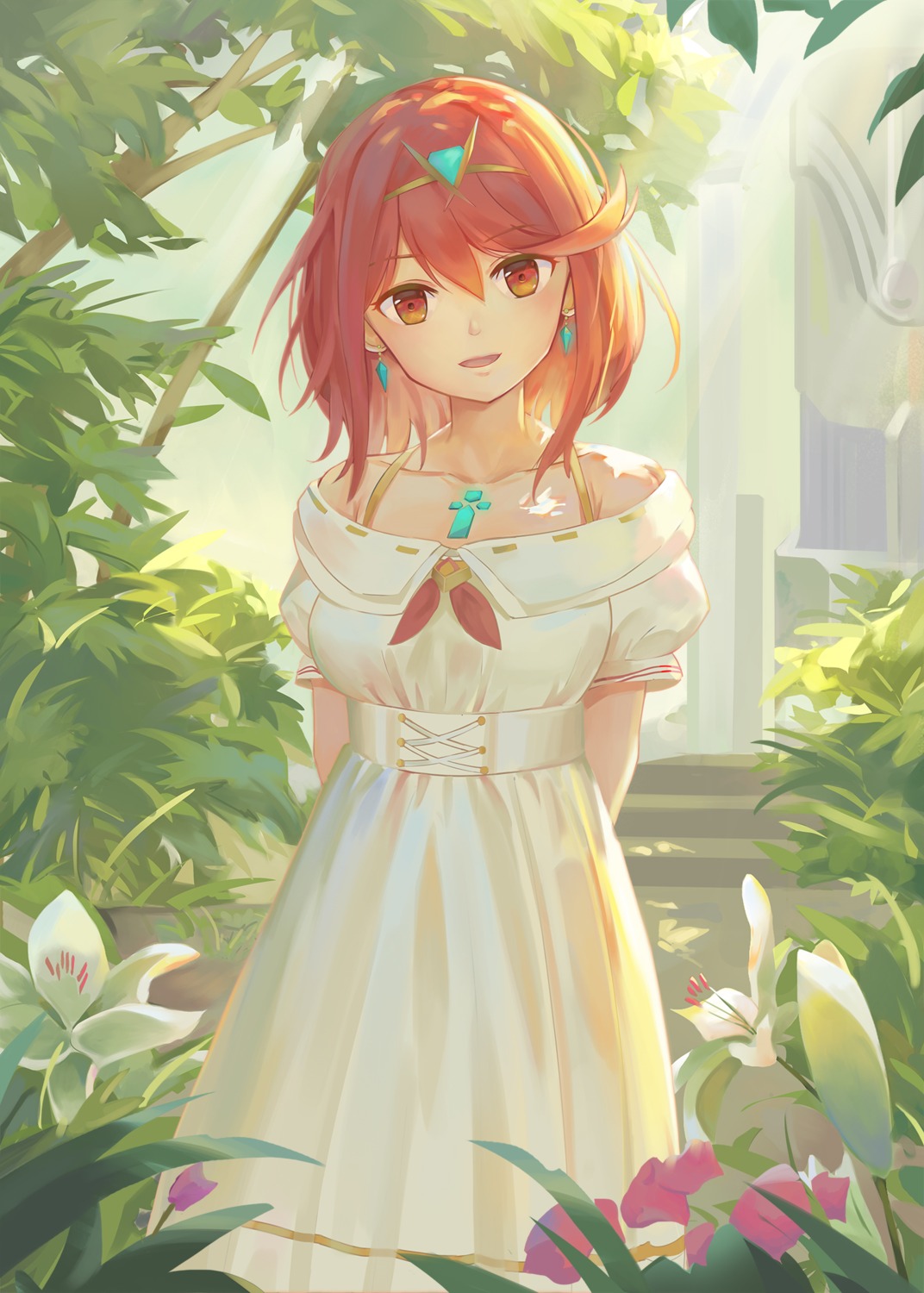dress, homura_(xenoblade_2), kiiro_kimi, xenoblade_(series), xenoblade_2