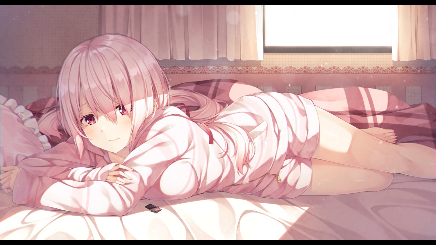 nijisanji, nijisanji_gamers, pajama, shiina_yuika, wallpaper, yuuri_nayuta