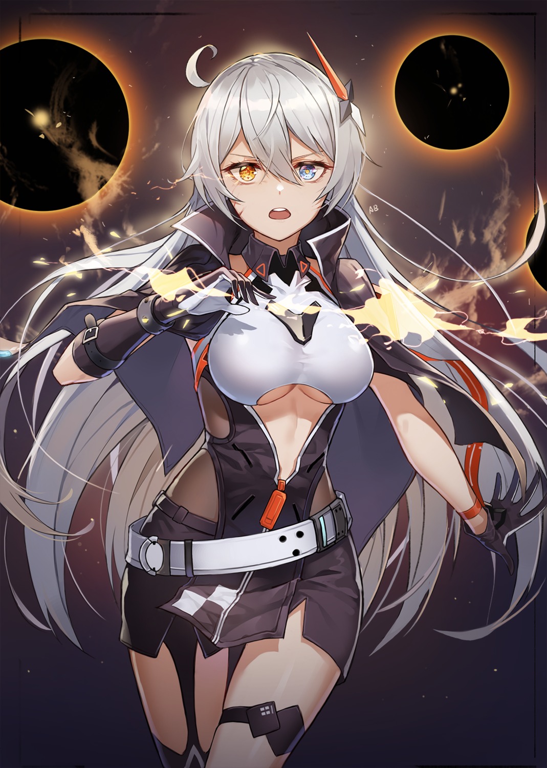 aliceblue, benghuai_xueyuan, garter, heterochromia, honkai_impact, kiana_kaslana, stockings, thighhighs
