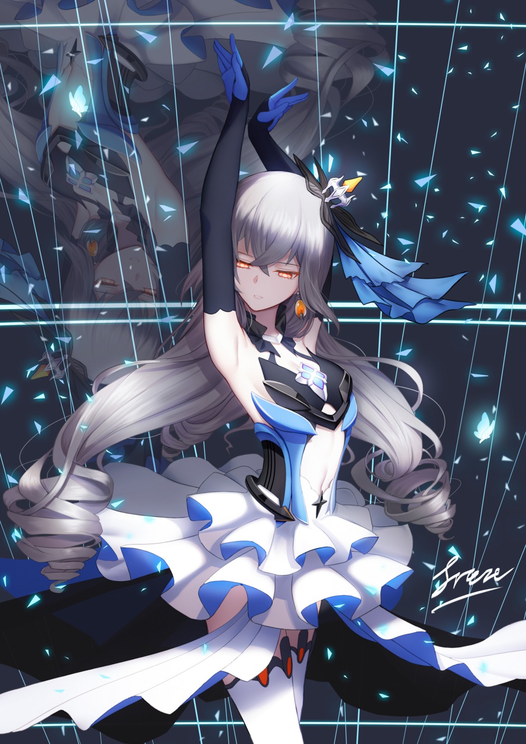 benghuai_xueyuan, bronya_zaychik, freze, honkai_impact, thighhighs