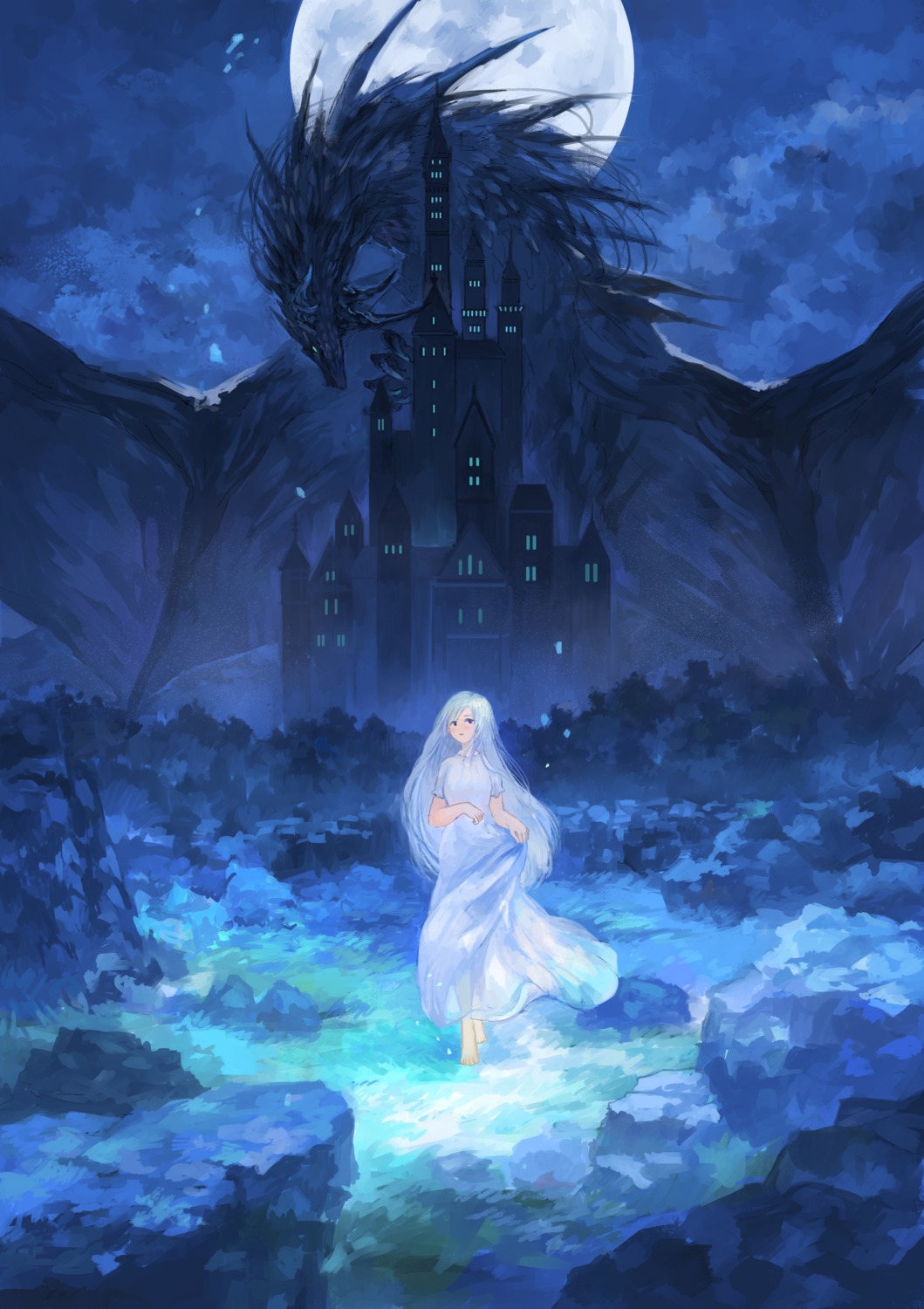 dress, landscape, monster, sakaya313, see_through