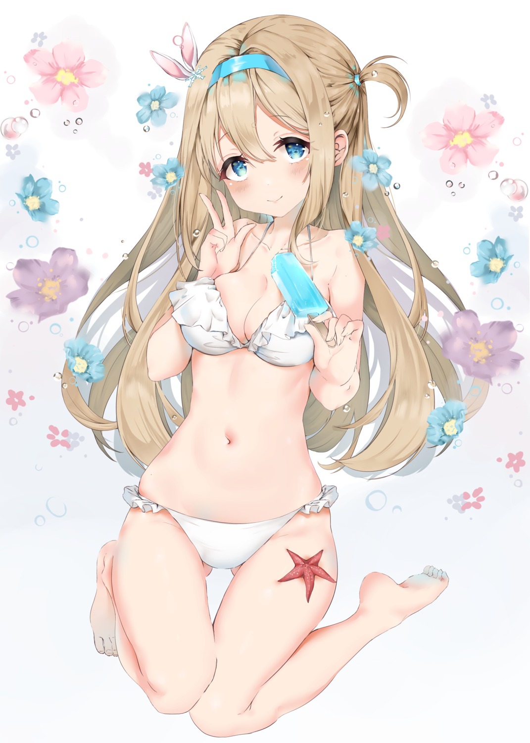 bikini, cleavage, girls_frontline, mirei-yume, suomi_kp31_(girls_frontline), swimsuits