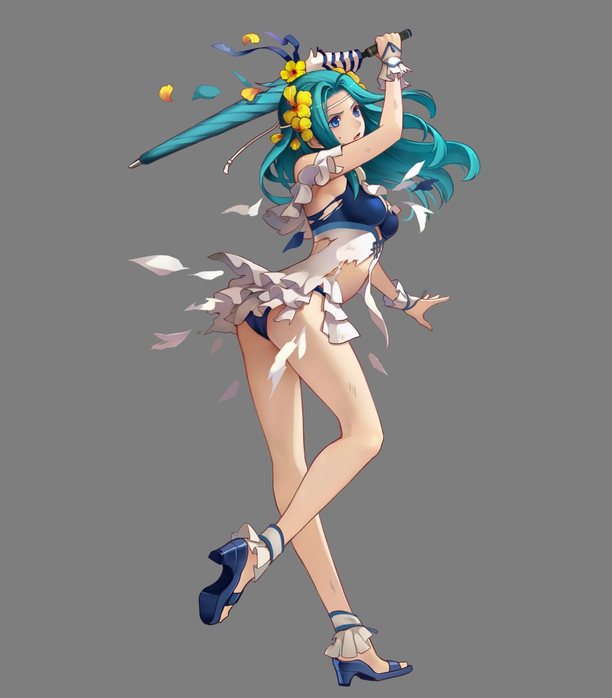 ass, bikini, cleavage, fiora_(fire_emblem), fire_emblem, fire_emblem:_rekka_no_ken, fire_emblem_heroes, heels