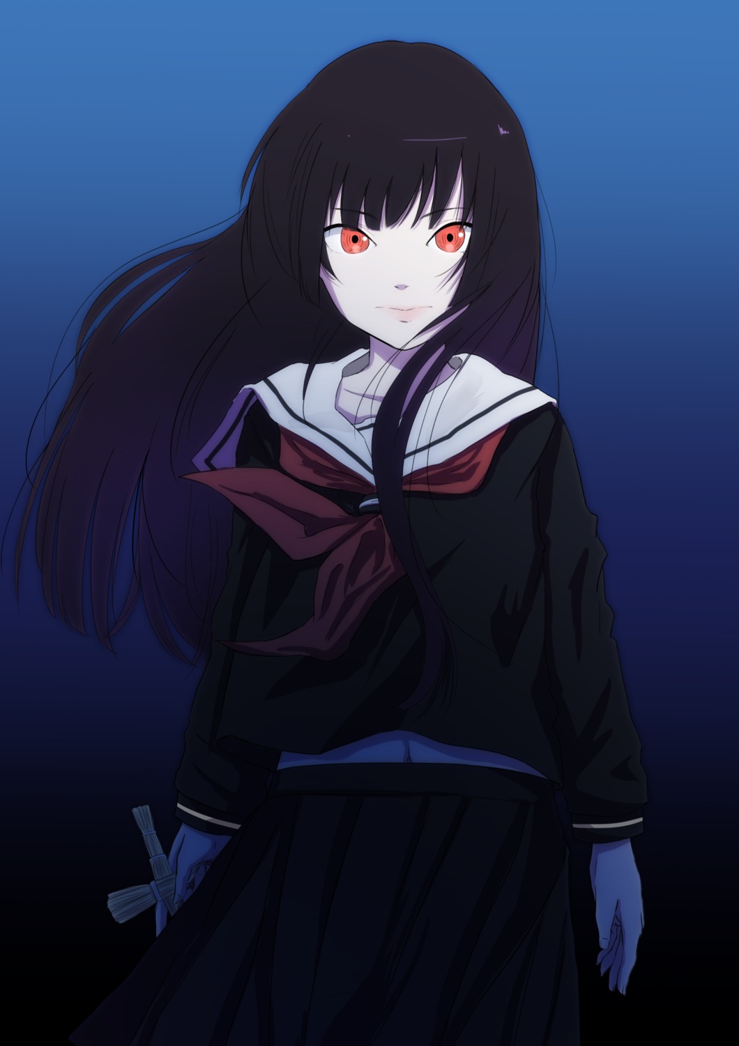 enma_ai, jigoku_shoujo, oze_(xyz_go_go11), seifuku