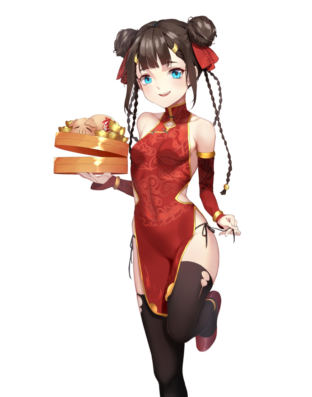 chinadress, pantsu, string_panties, the_idolm@ster, the_idolm@ster_cinderella_girls, thighhighs, user_yzzn3747