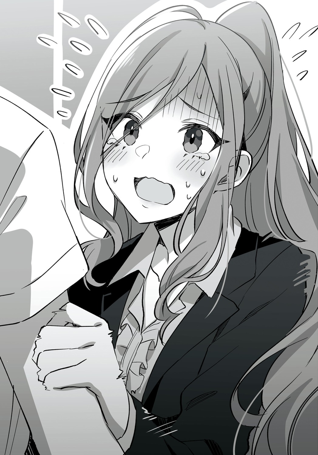 business_suit, kageishi_sumire, monochrome, tomari, tomodachi_no_imouto_ga_ore_nidake_uzai