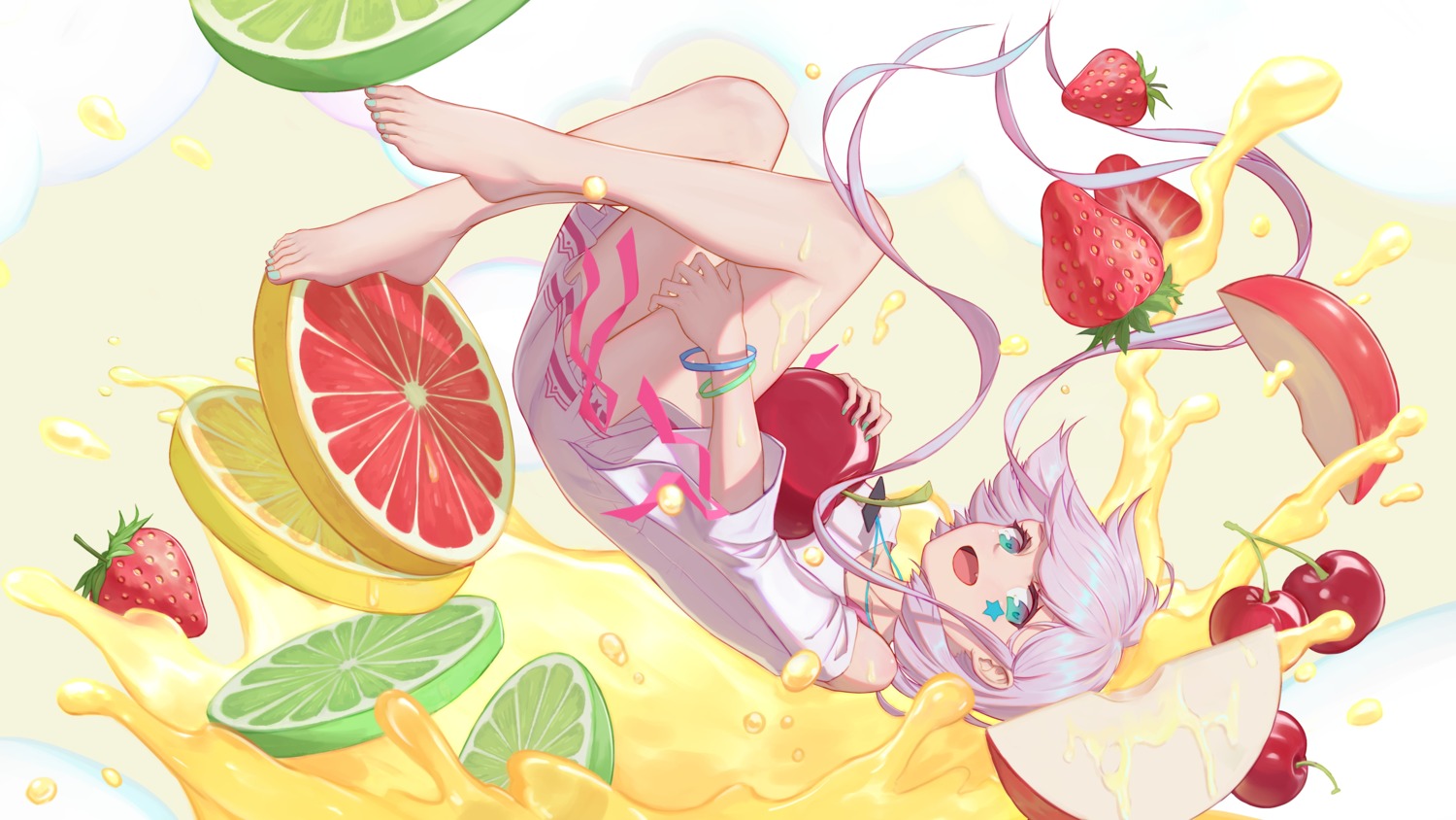 breast_hold, dress, feet, mirror_(game), xdy