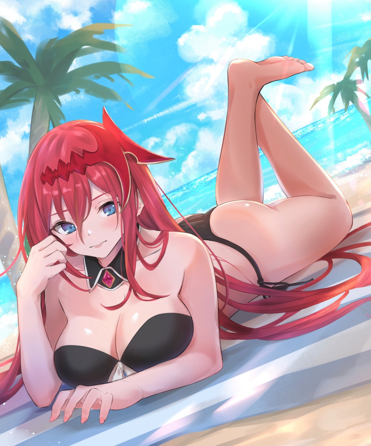 ass, bikini, breast_hold, cleavage, godguard_brodia, granblue_fantasy, renzu_(lens_02), swimsuits