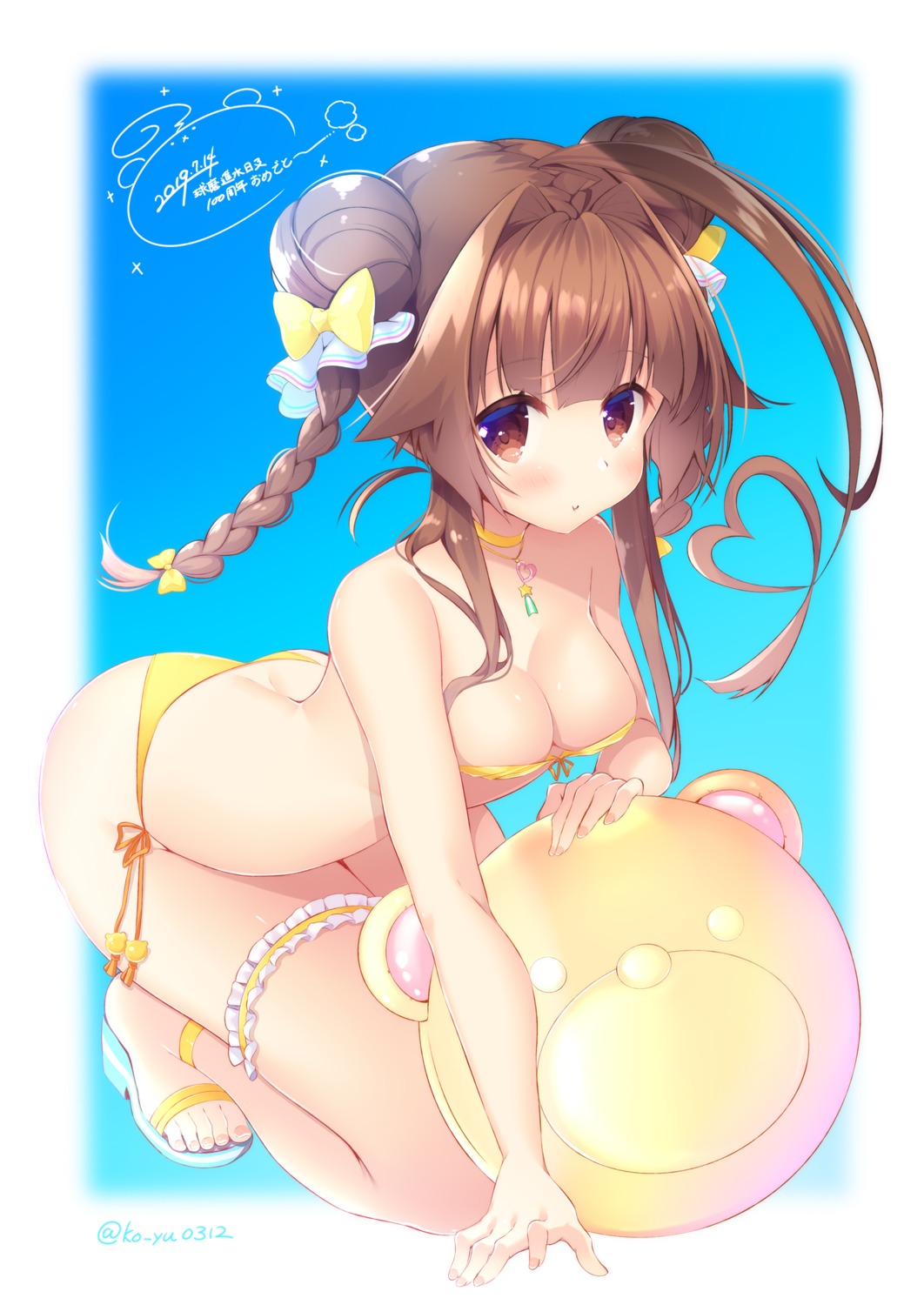 bikini, garter, kantai_collection, ko_yu, kuma_(kancolle), swimsuits