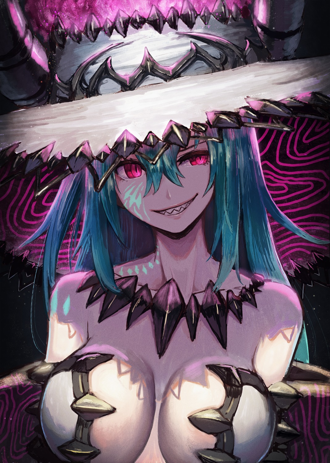 kuroi_susumu, no_bra, witch