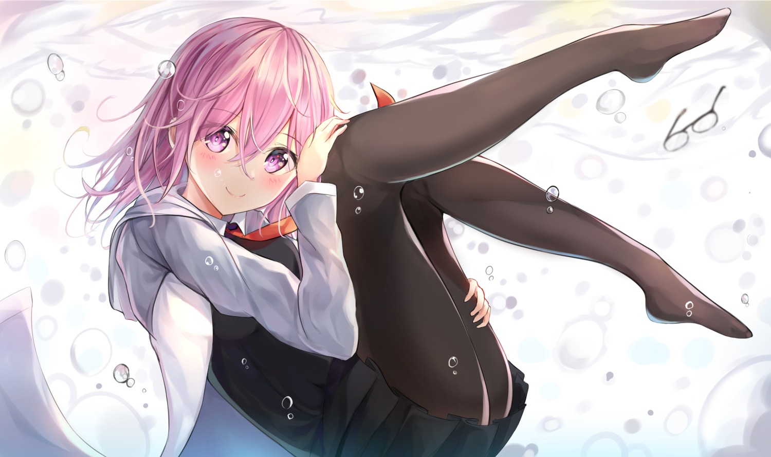 fate/grand_order, feet, machin4719, mash_kyrielight, pantyhose