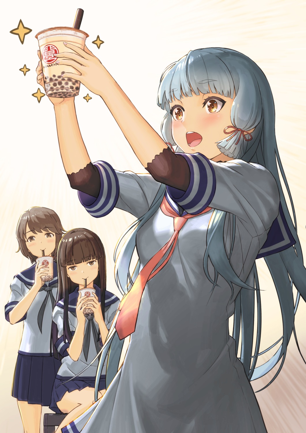 hatsuyuki_(kancolle), kantai_collection, miyuki_(kancolle), murakumo_(kancolle), seifuku, tantaka