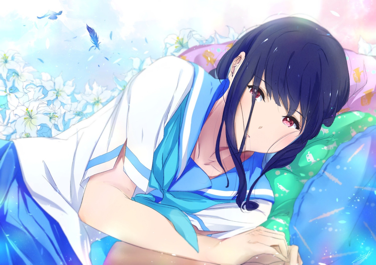 hibike!_euphonium, kuziaaizuk, seifuku, yoroizuka_mizore