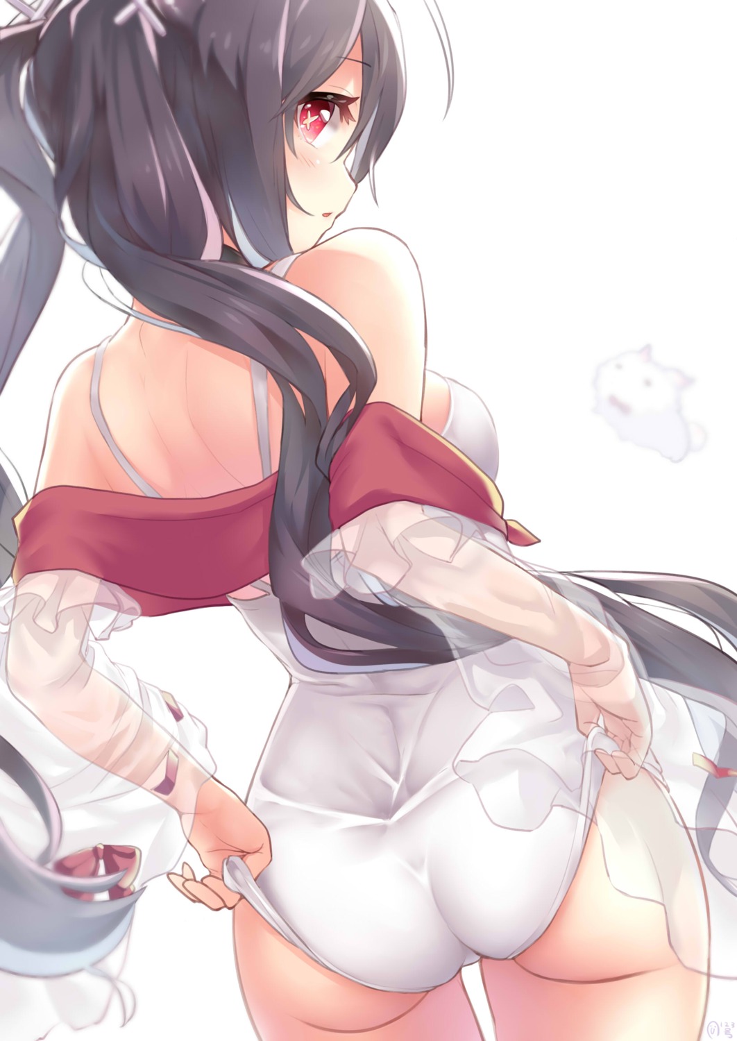 ass, azur_lane, i-168_(azur_lane), kijibato_123-gou, open_shirt, see_through, swimsuits