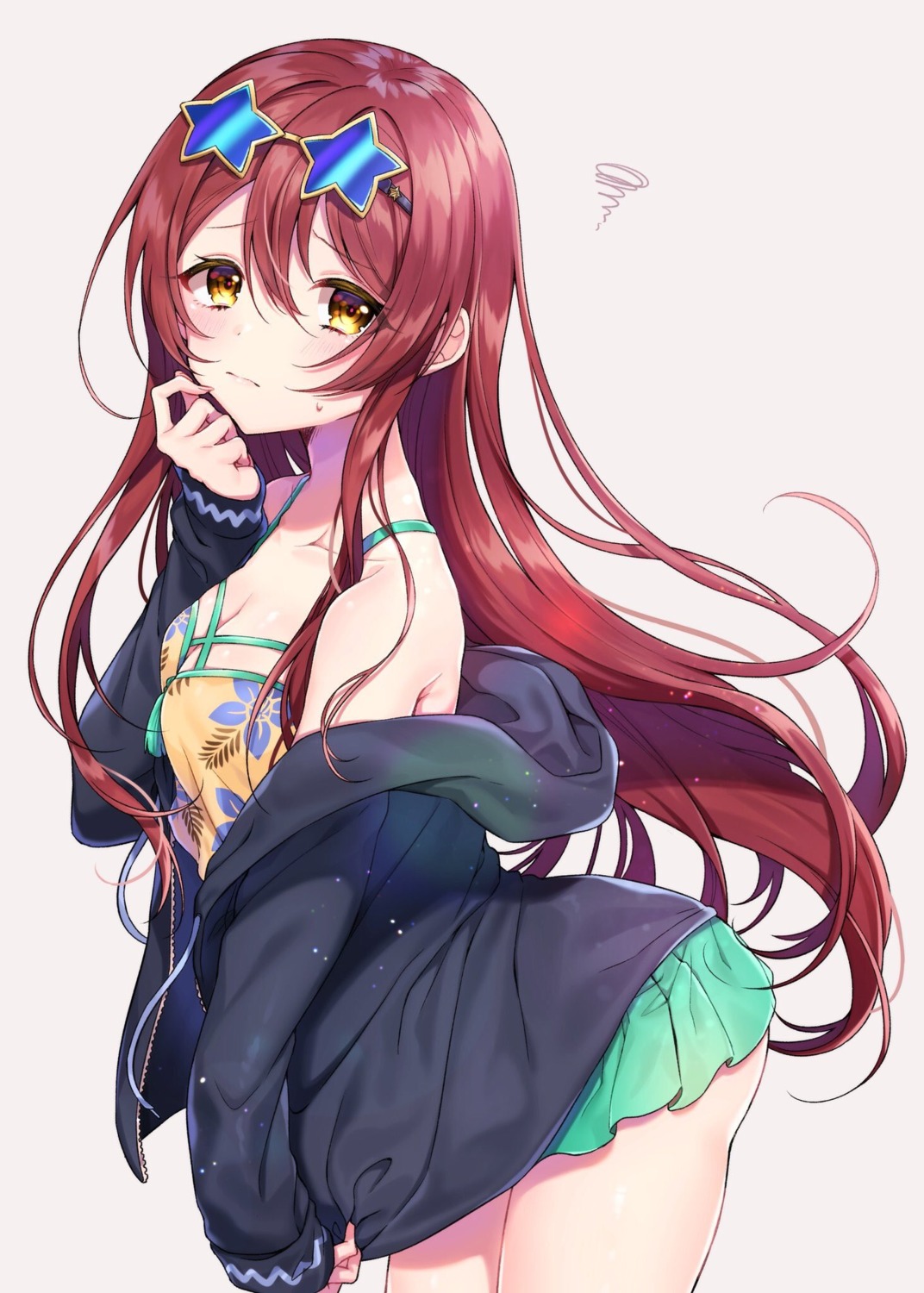cleavage, oosaki_tenka, open_shirt, the_idolm@ster, the_idolm@ster_shiny_colors, usano