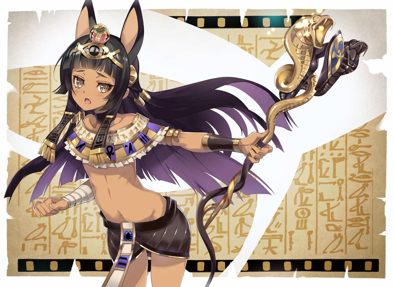 animal_ears, nyoronyoro, weapon