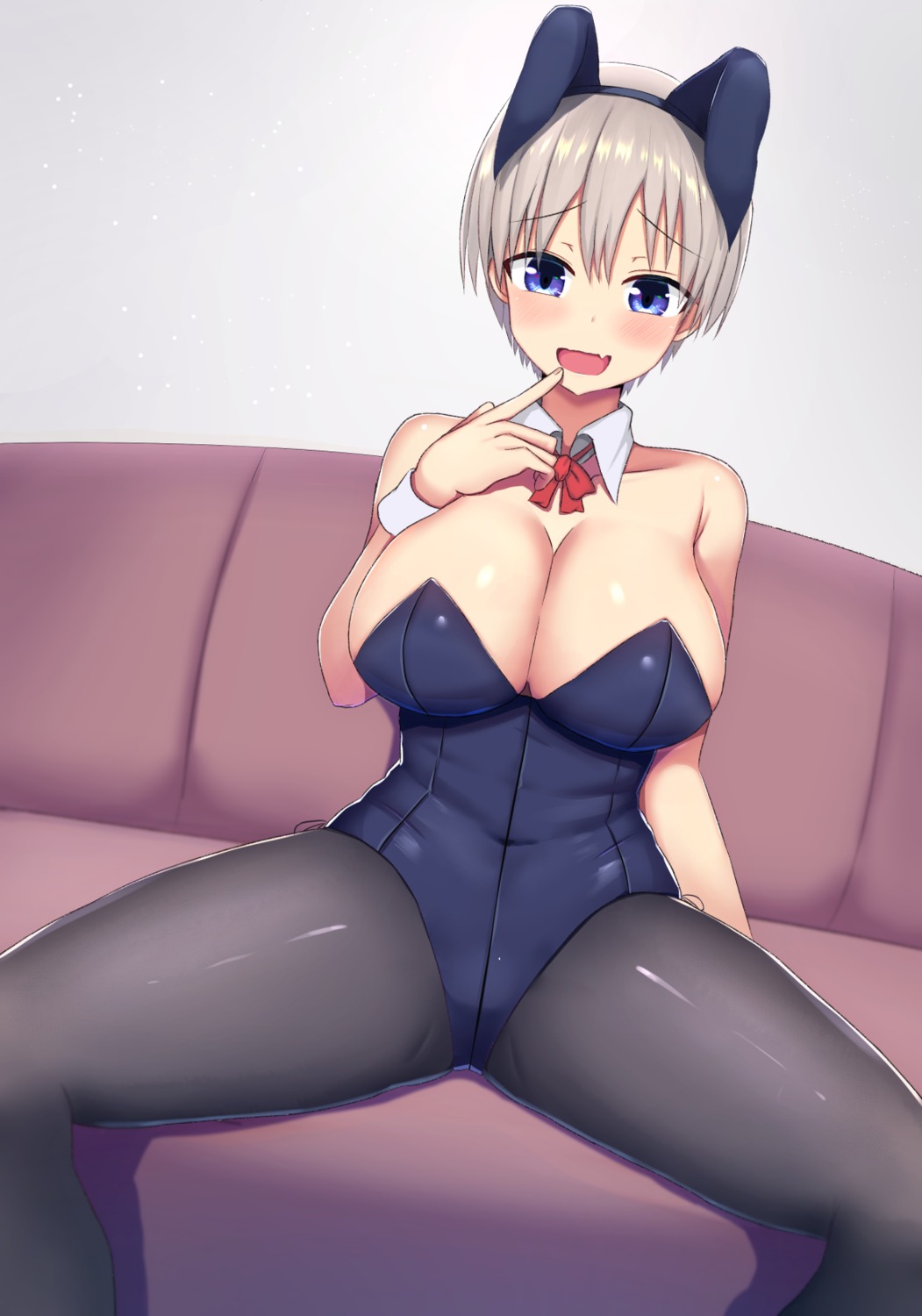 animal_ears, bunny_ears, bunny_girl, pantyhose, shidaidaka, uzaki-chan_wa_asobi_tai!, uzaki_hana