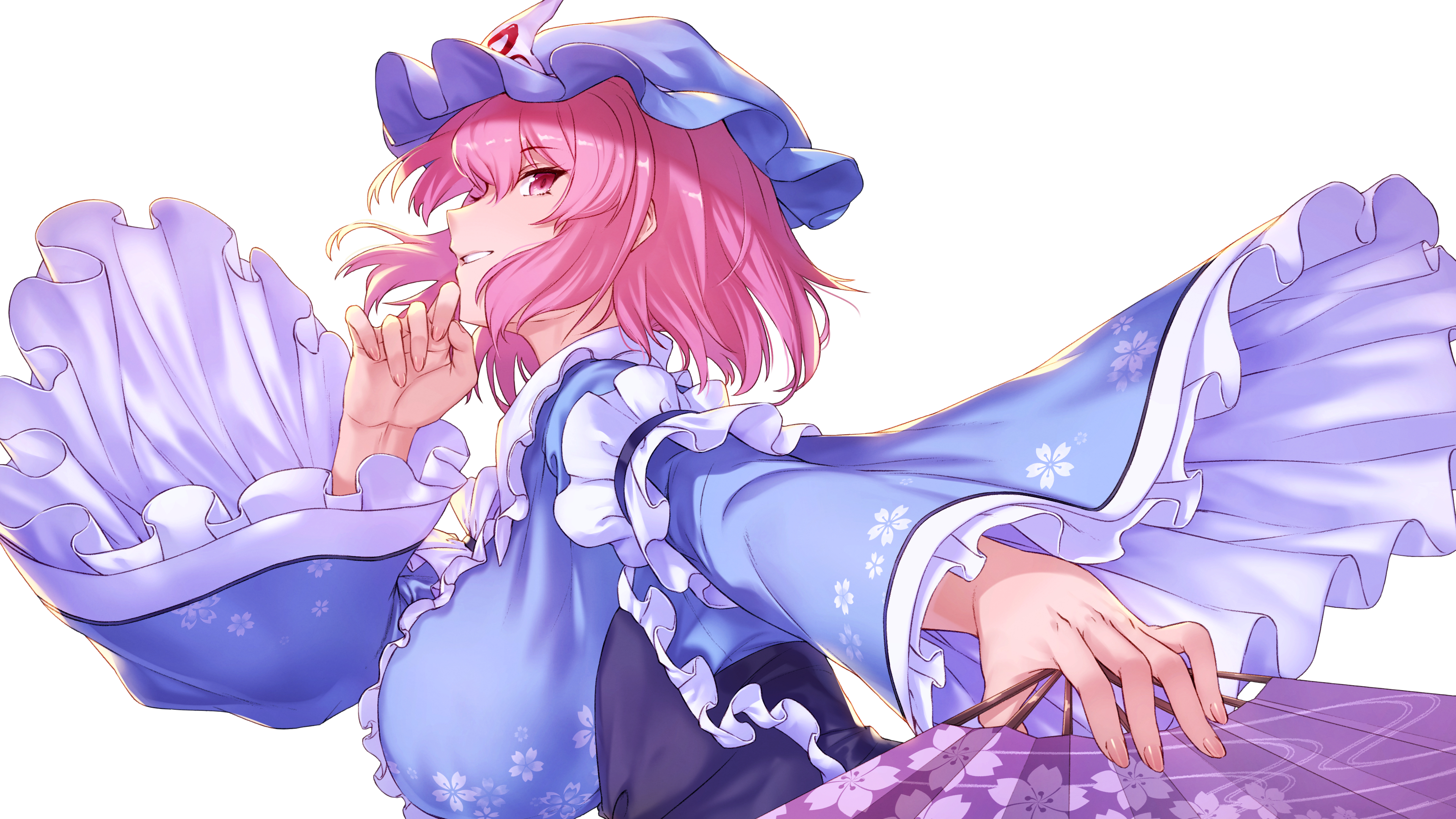dress, ibuki_notsu, saigyouji_yuyuko, touhou, wallpaper