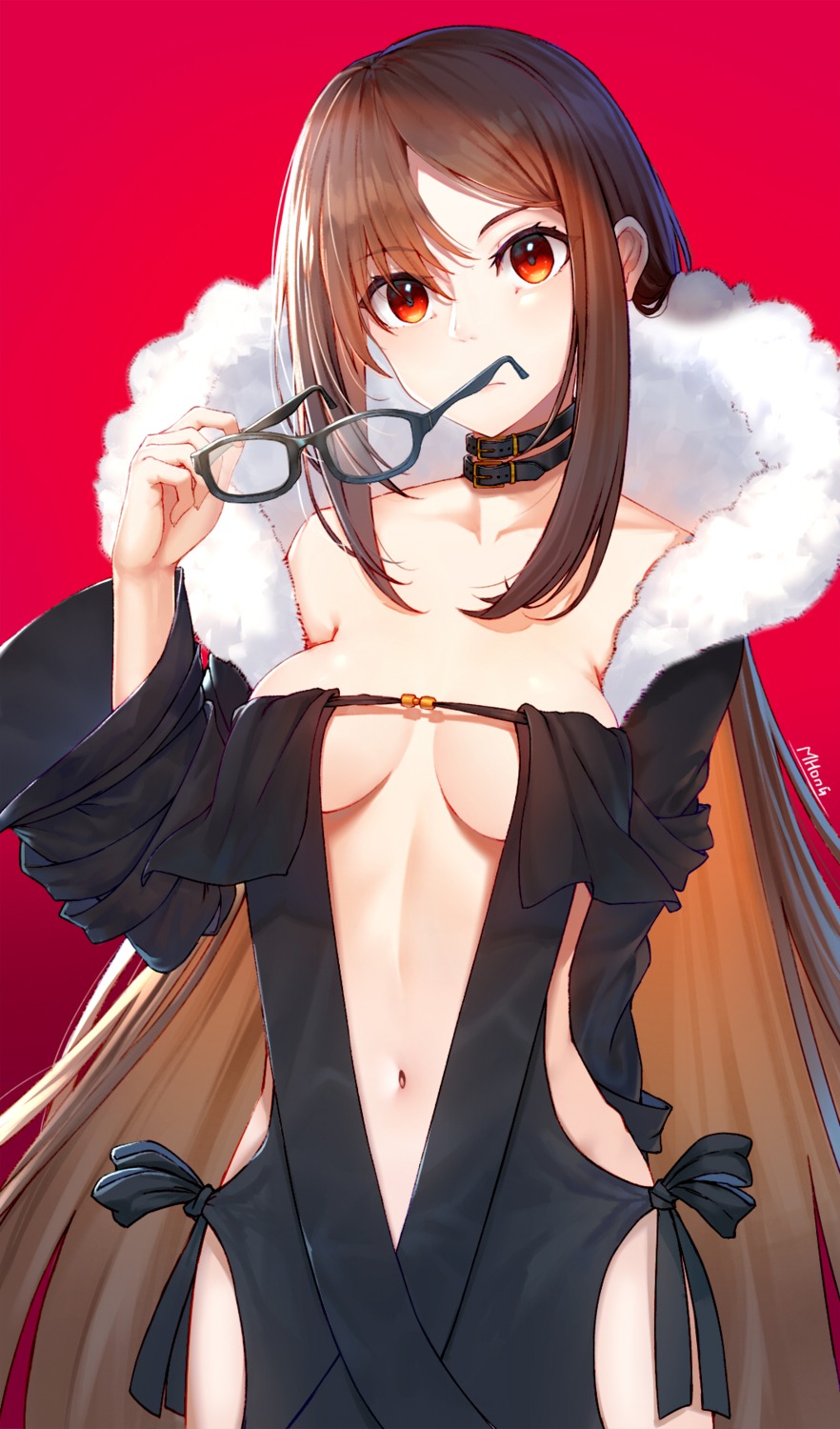 fate/grand_order, megane, mhong, no_bra, yu_mei-ren_(fate)