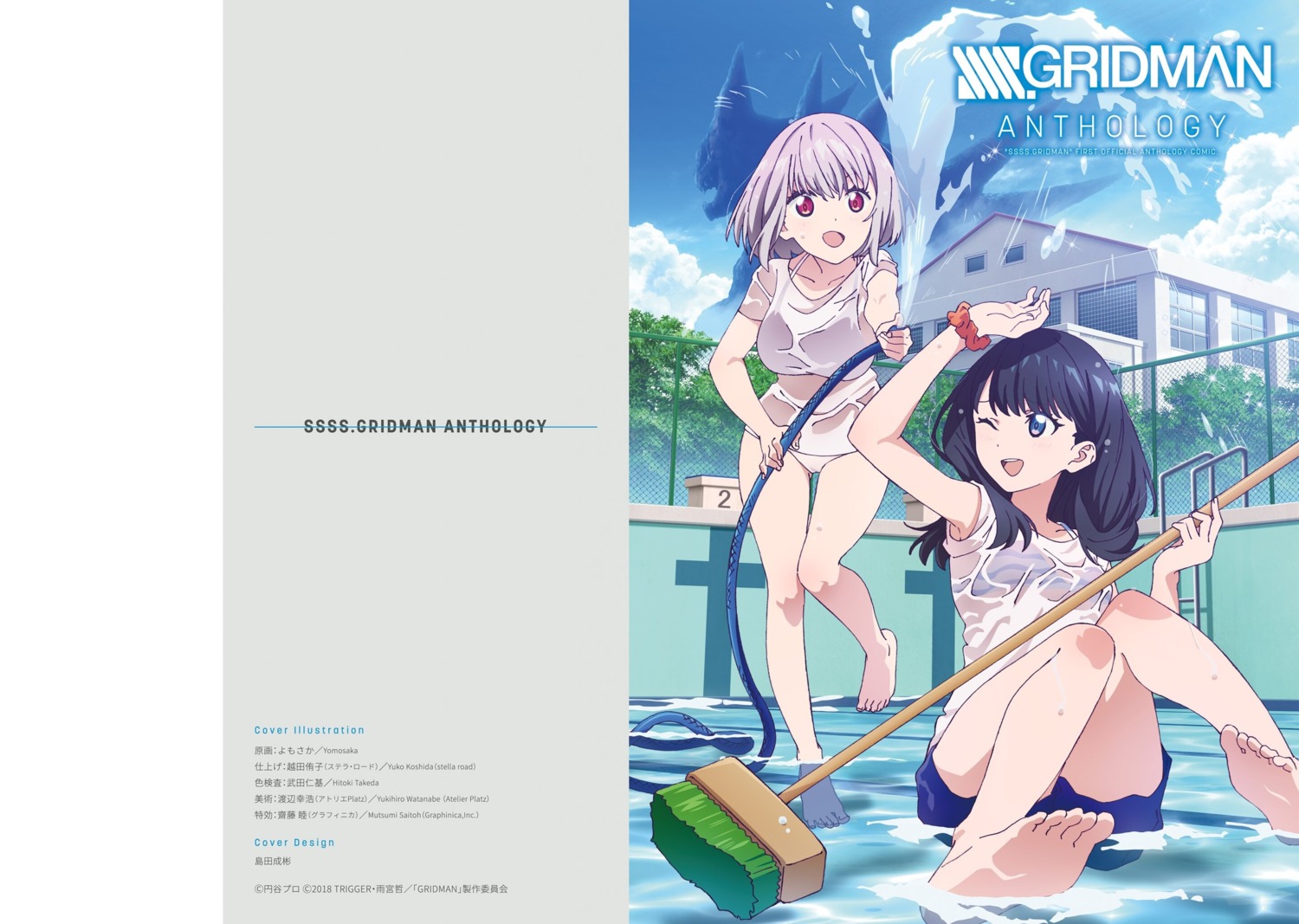 bikini, feet, gridman_universe, see_through, shinjou_akane, ssss.gridman, swimsuits, takarada_rikka