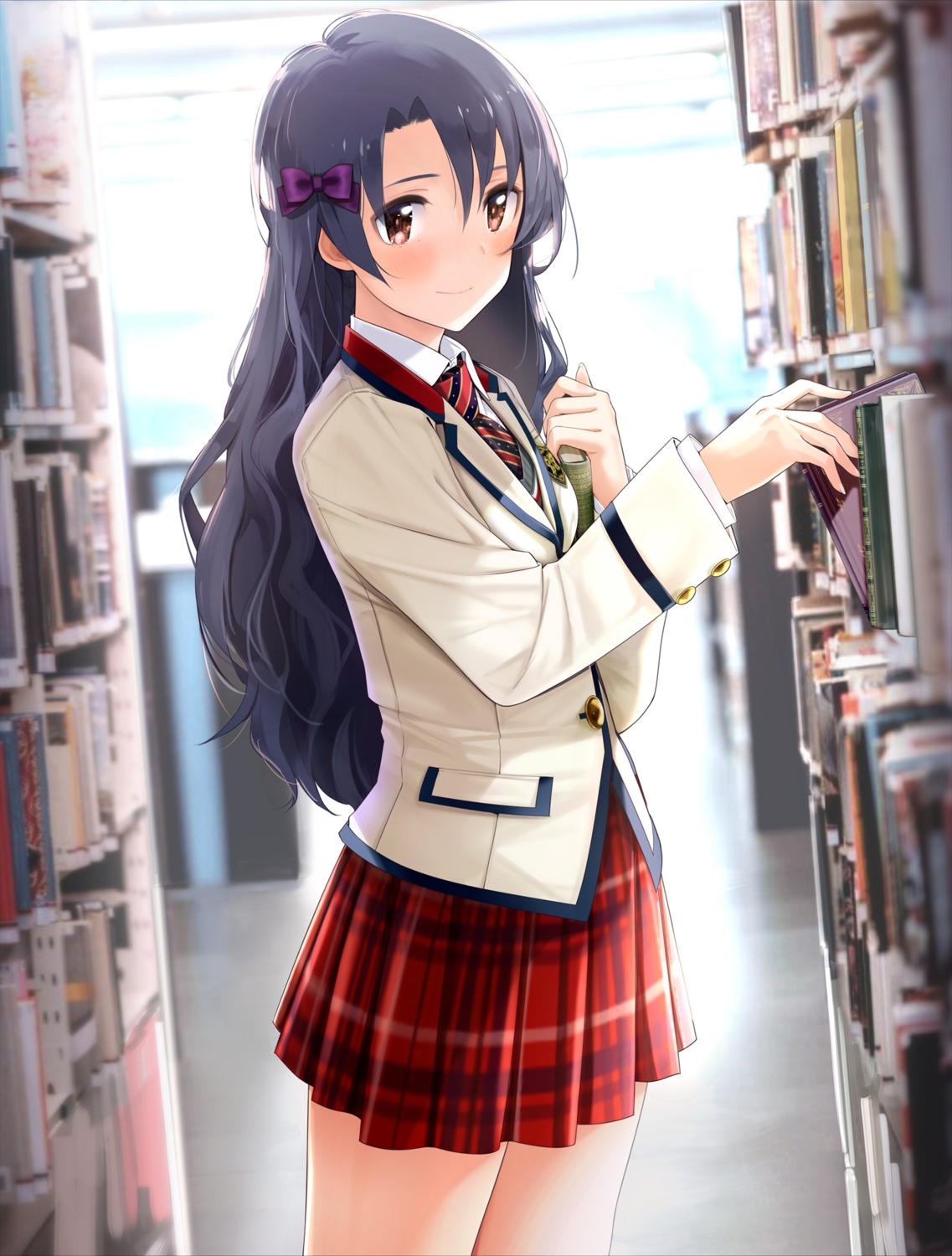 giba_(out-low), seifuku, sweater, takayama_sayoko, the_idolm@ster, the_idolm@ster_million_live!