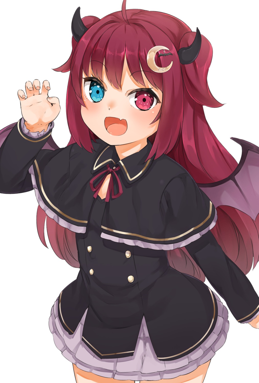 heterochromia, horns, nijisanji, nishiuri, wings, yuzuki_roa
