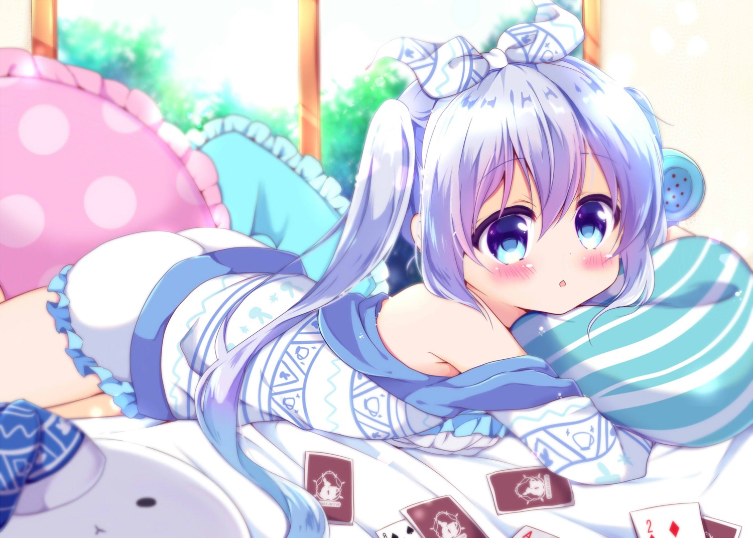 ass, gochuumon_wa_usagi_desu_ka?, kafuu_chino, kiyo_(yamazoe1122), pajama