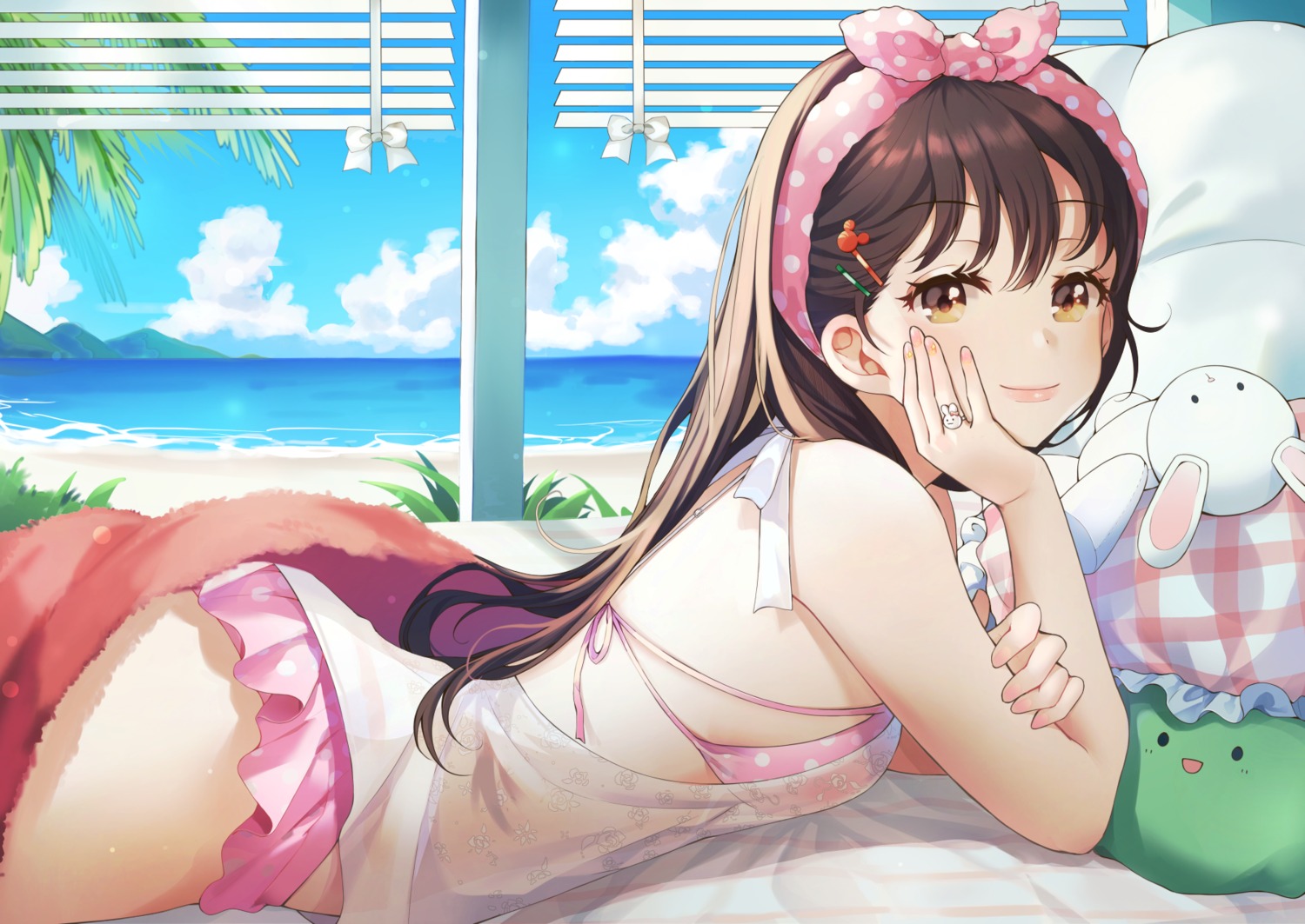bikini, connie_(keean2019), see_through, swimsuits, towel
