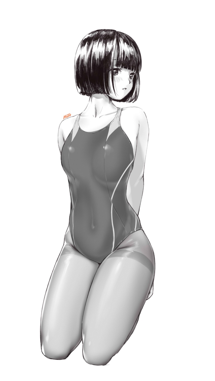 monochrome, muto, pantyhose, swimsuits