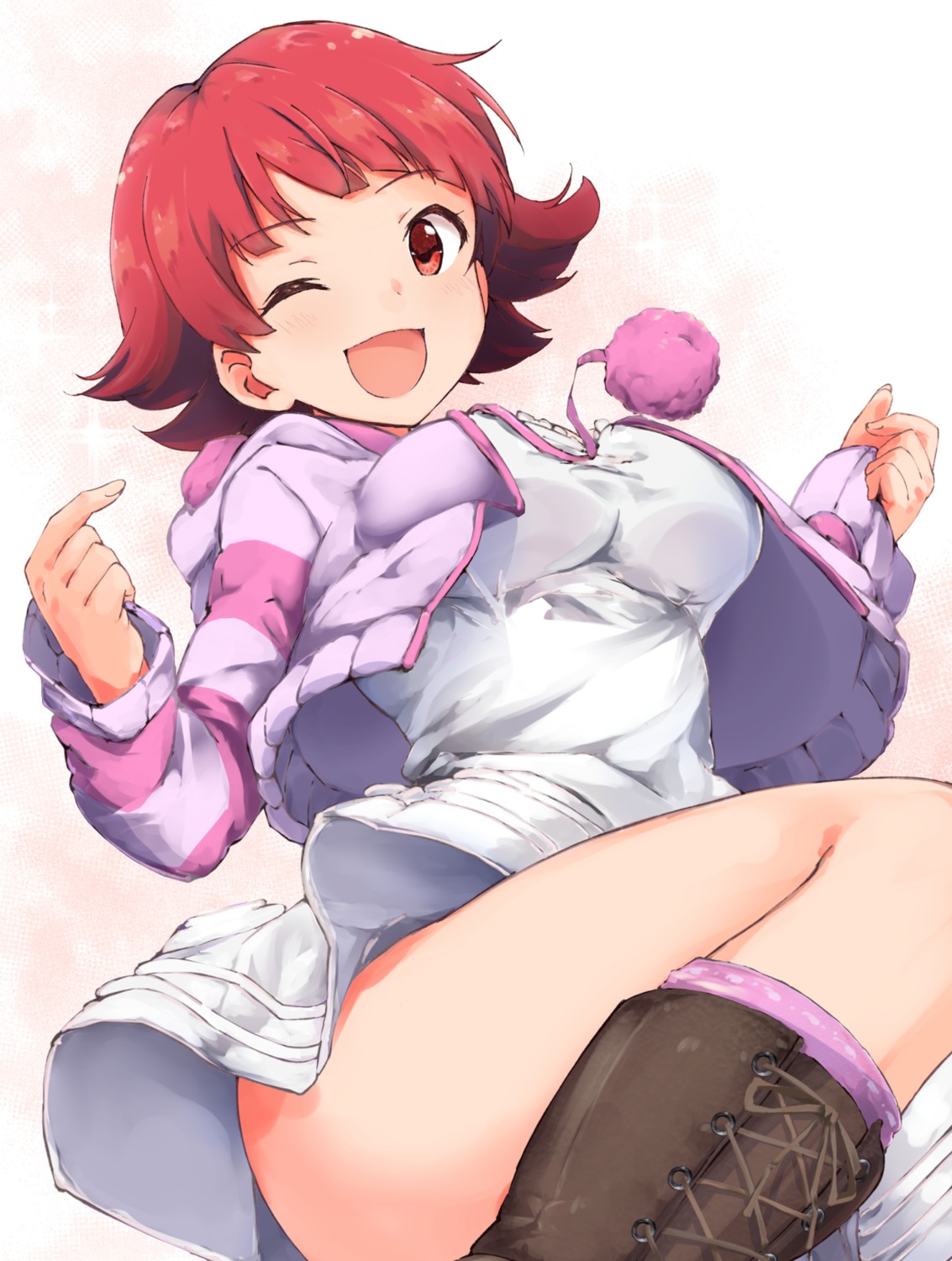 nonohara_akane, rauto, skirt_lift, the_idolm@ster, the_idolm@ster_million_live!