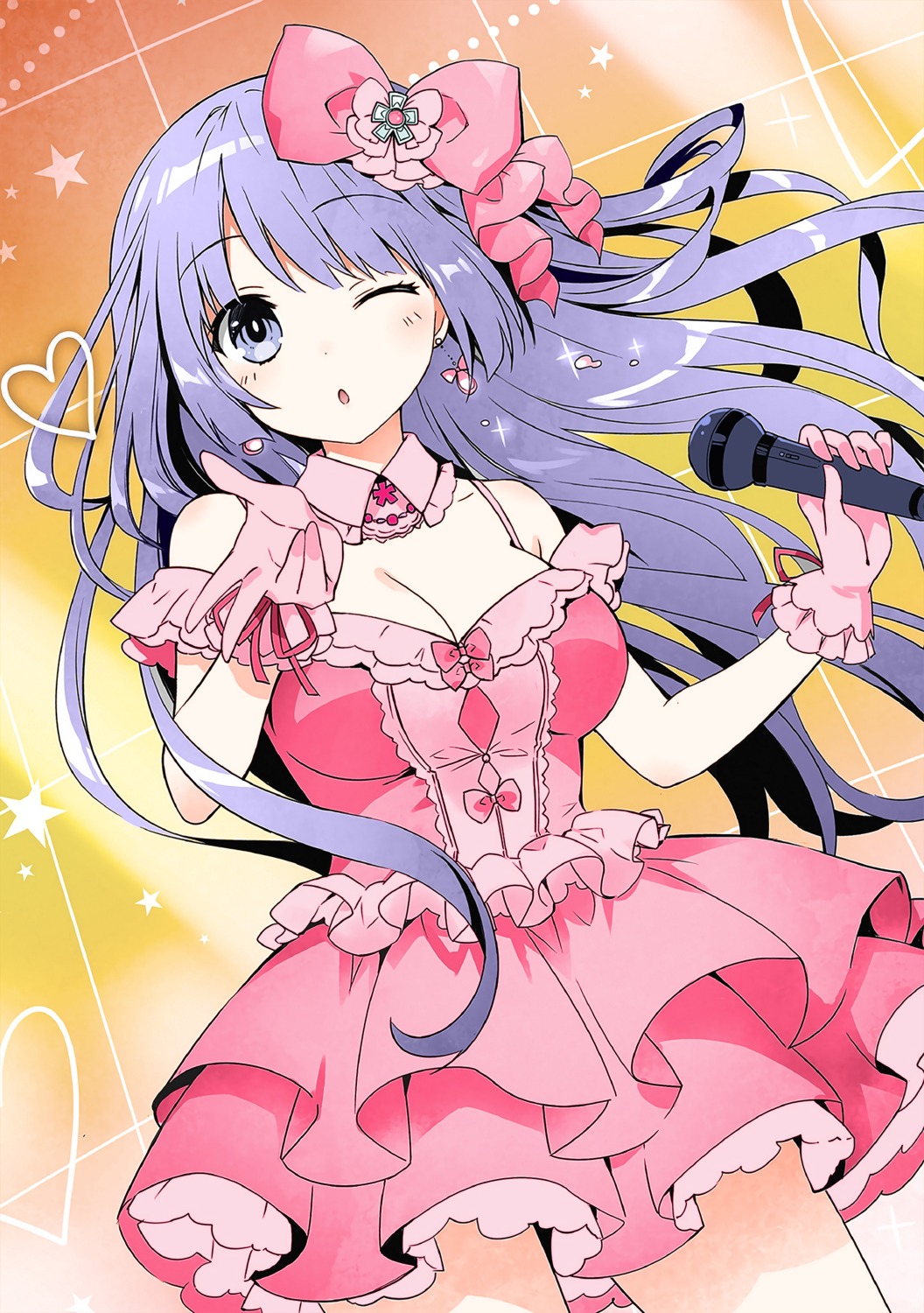 cleavage, date_a_live, date_a_live_encore, dress, izayoi_miku, tsunako