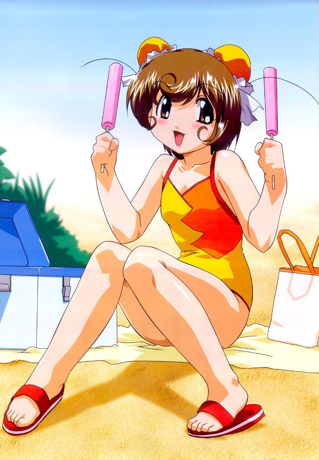 feet, hamster_no_kurumi, kobayashi_takashi, swimsuits, tenshi_no_shippo