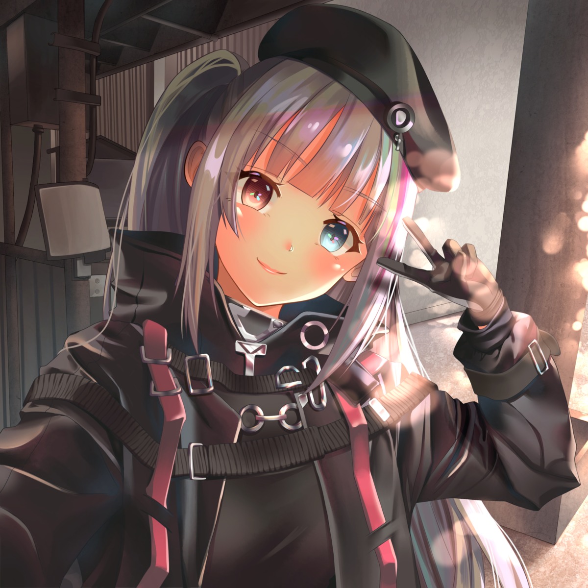 girls_frontline, gonzz, heterochromia, mdr_(girls_frontline), uniform